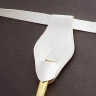 Parade military sword or sabre belt holder, white dress frog
